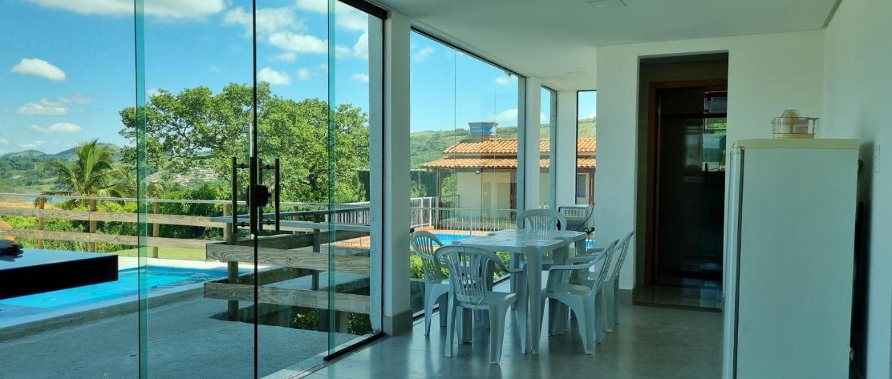 Recanto Brenda - Casa Luxo Capitolio Com Vista Pro Lago, Escarpas E Morrochapeu Exteriör bild